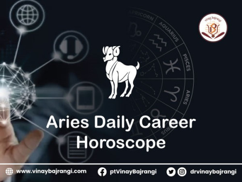 Dr. Vinay Bajrangi, renowned for his accurate predictions, offers insightful and personalized astrology readings for individuals seeking guidance in their career path. With his expertise in astrology, he provides valuable insights into the Aries Daily Career Horoscope, helping them make informed decisions and chart a successful career path. For more info visit: https://www.vinaybajrangi.com/horoscope/daily-horoscope/aries.php