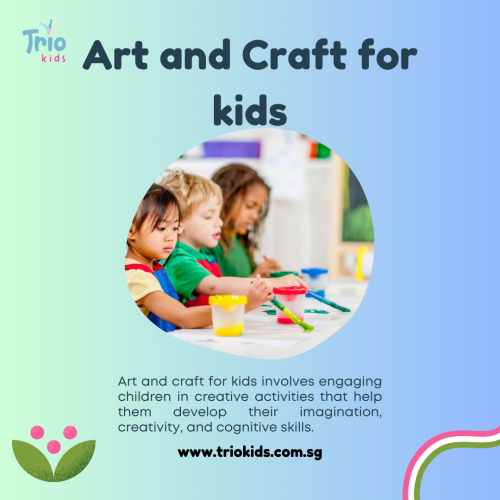 Art and craft for kids involves engaging children in creative activities that help them develop their imagination, creativity, and cognitive skills. These activities can include drawing, painting, sculpting, collage-making, and many other forms of artistic expression.

Website: triokids.com.sg
Adress: 37 Jalan Pemimpin Mapex #03-10 Singapore 577177
#art #creativity #singapore #painting