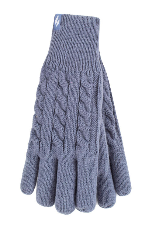 HH Ladies Cable Knit Gloves DUSKY BLU 1000X1500