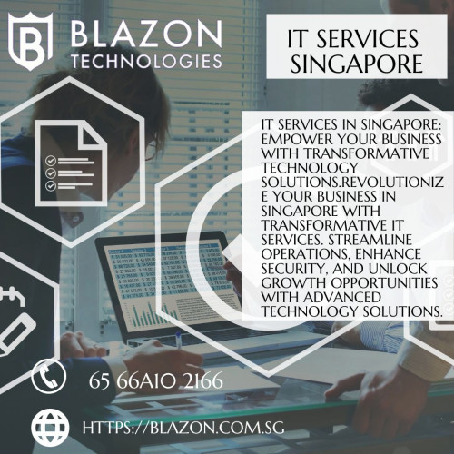 Maximize your business potential with comprehensive IT services in Singapore. Streamline operations, fortify data security, and embrace digital transformation for sustainable growth. From managed IT services to cloud computing solutions, leverage advanced technologies to optimize productivity and stay ahead in the competitive market. With seamless integration, scalable solutions, and robust cybersecurity measures, propel your business forward and unlock new opportunities. Embrace the power of IT services in Singapore to drive success in the digital era.
WEBSITE: https://blazon.com.sg
PHONE: 65 6610 2166
#ITServices #SingaporeBusiness #DigitalTransformation #BusinessGrowth #StreamlineOperations #EnhanceSecurity #DigitalRevolution