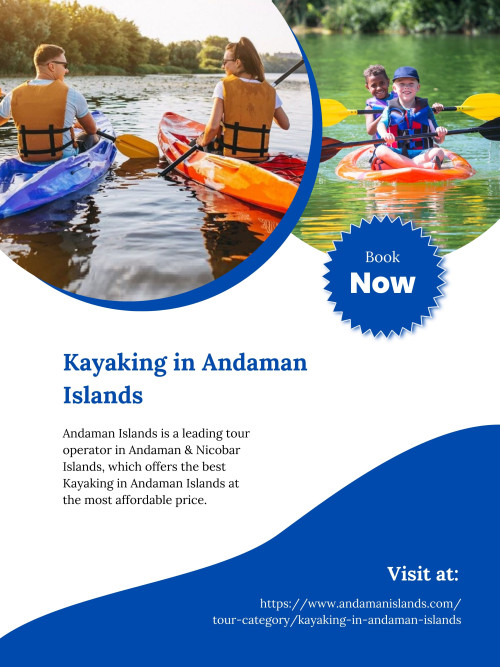Kayaking in Andaman Islands offers a unique way to explore the archipelago's hidden coves, secluded beaches, and mangrove-lined creeks. Andaman Islands offers the best Kayaking in Andaman Islands at the most affordable price. To know more visit at https://www.andamanislands.com/tour-category/kayaking-in-andaman-islands