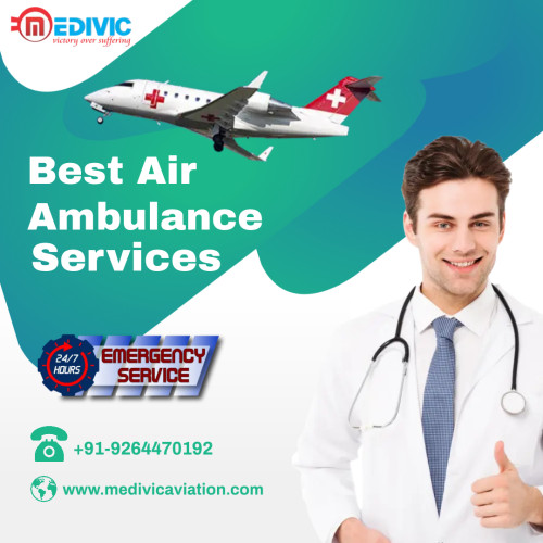 Medivic Aviation Air Ambulance in Kolkata provides the latest technology along with a highly experienced medical transport team for patient transfer to another city. So call us now and book our services.    
More@ https://bit.ly/2X38LeJ