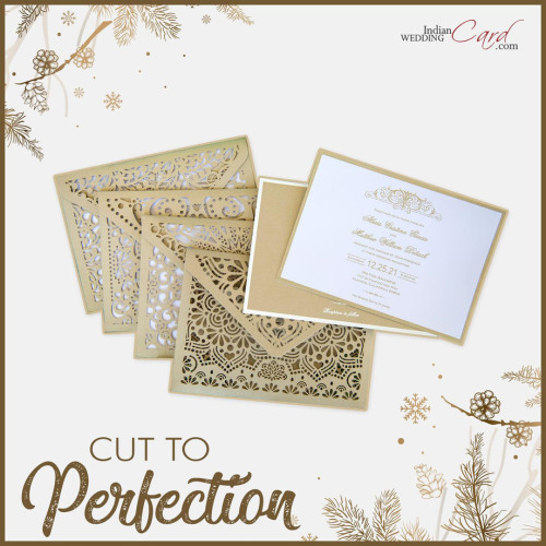 Let your invitation for your special event display immense style with a royal touch. When your guests hold this beautifully carved and intricately designed Laser Cut Invitations in their hands, there is no way that they can deny the majestic aura of such a magnificent invitation card. Get beautiful Laser Cut Wedding Invitation designs at your fingertips from anywhere in the world with Indian Wedding Card Online Store. Shop now @ https://www.indianweddingcard.com/Laser-Cut-Wedding-Invitations.html