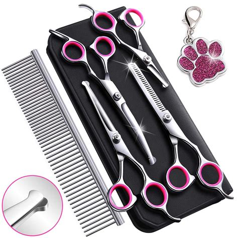 Master Grooming Tools Titanium Straight Pet Grooming Shears