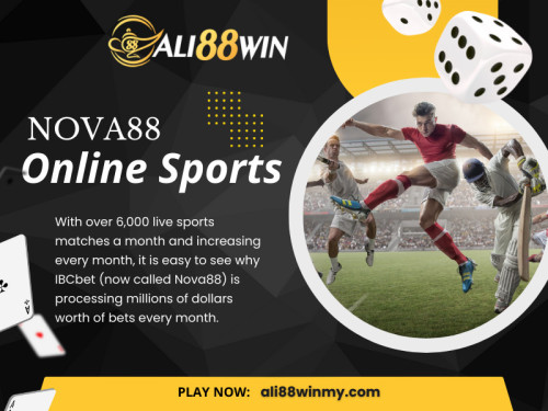 The most crucial aspects of Nova88 sports betting is managing your bankroll. 

Avoid chasing losses by betting more than you can afford. By managing your funds wisely, you can enjoy the thrill of betting without risking financial strain.

Official Website: https://ali88winmy.com

Chat on WhatsApp: +60 10–855 7433

Our Profile: https://gifyu.com/ali88win

More Images:​​​​​​​

https://v.gd/rOlmat
https://v.gd/TapzJD
https://v.gd/vPoNVp
https://v.gd/kSkg3I