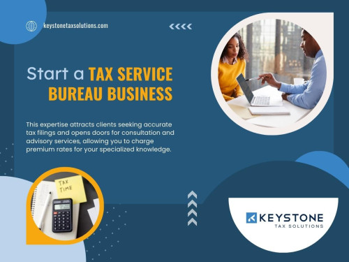 Are you looking for a business opportunity that not only generates good revenue but also significantly impacts people's lives? If yes, you might want to start a tax service bureau business. 
It is a business that provides an essential service to individuals and businesses and offers excellent advantages to those running it.  In this blog, we will discuss why starting a tax service bureau business is a good idea and how it can benefit you in the long term.

Our Official Website: https://keystonetaxsolutions.com/

Click Here For More Information: https://keystonetaxsolutions.com/resellers/

Our Business Site: https://keystone-tax-solutions.business.site

Keystone Tax Solutions
Address: 8295 Tournament Dr ste 150, Memphis, TN 38125, United States
Telephone number: +18005045170
Email address: support@keystonesolutions.com

Find Us On Google Map: https://goo.gl/maps/K3V6CmYRAf4SFjAb6

Our Profile: https://gifyu.com/keystonetaxsolu

More Images:
https://gifyu.com/image/S4NaP
https://gifyu.com/image/S4Nae
https://gifyu.com/image/S4Nf2
https://gifyu.com/image/S4NfS