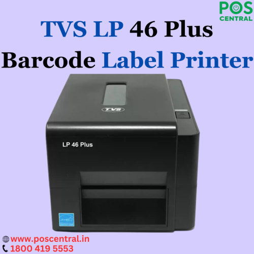 The TVS Barcode Printer is a versatile and high-performance printing solution designed to meet the demands of various labelling applications. With a maximum print width of 108 mm (4.25 inches), it allows you to produce labels of varying sizes to suit your specific needs. Boasting a rapid printing capability, this printer can achieve a maximum print speed of 152.4 mm (6 inches) per second. It offers an impressive maximum print length of 2,794 mm (110 inches), making it suitable for printing long labels, barcodes, and other important information in a single run. Get the TVS LP 46 Plus Barcode Label Printer from the POS Central India website at a reasonable cost with free express delivery. Visit https://www.poscentral.in/tvs-lp-46-plus-label-printer.html