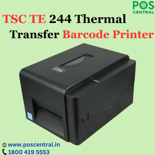 The TSC TE 244 Thermal Transfer Label Printer is a versatile and efficient printing solution designed to meet the demands of businesses and industries requiring high-quality barcode labelling. With a maximum resolution of 203 dots per inch (DPI) and a printing speed of up to 6 inches per second (IPS), this thermal transfer label printer offers exceptional performance and reliability for a wide range of applications. It comes equipped with the TSPL-EZ programming language, which simplifies the process of creating and printing barcode labels. You can visit the POS Central India website to Buy TSC TE 244 at a reasonable cost with free shipping. Visit https://www.poscentral.in/tsc-te-244-203-dpi-up-to-6-ips-usb-i-f-thermal-transfer-label-printer.html