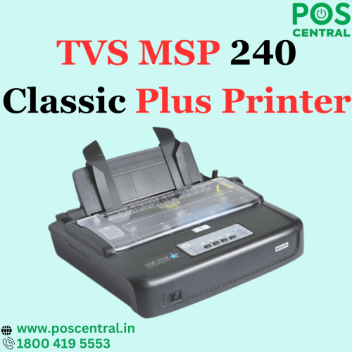 The TVS MSP 240 classic plus is a reliable and versatile printing solution designed to meet the needs of businesses and professionals. This printer boasts an impressive ribbon life of 40 million characters, ensuring long-lasting and consistent print quality. It features a Type 9 Wire print head, which is known for its durability and precision in producing sharp and clear characters. Its sturdy build ensures long-lasting reliability, reducing maintenance costs over time. It offers the convenience of a cassette refill mode through its ink banks. The POS Central India website offers impressive deals on TVS MSP 240 classic plus printer with free express delivery. For more information, visit https://www.poscentral.in/tvs-msp-240-classic-plus-printer.html