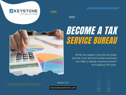 Tax laws and regulations are intricate and ever-changing, but once you become a tax service bureau agent, you position yourself as an expert in this complex field.  This expertise attracts clients seeking accurate tax filings and opens doors for consultation and advisory services, allowing you to charge premium rates for your specialized knowledge.

Our Official Website: https://keystonetaxsolutions.com/

Click Here For More Information: https://keystonetaxsolutions.com/resellers/ 

Our Business Site: https://keystone-tax-solutions.business.site

Keystone Tax Solutions
Address: 8295 Tournament Dr ste 150, Memphis, TN 38125, United States
Telephone number: +18005045170
Email address: support@keystonesolutions.com

Find Us On Google Map: https://goo.gl/maps/K3V6CmYRAf4SFjAb6

Our Profile: https://gifyu.com/keystonetaxsolu

More Images:
https://tinyurl.com/yoput3a2
https://tinyurl.com/ys3h6rax
https://tinyurl.com/musfctpk
https://tinyurl.com/yvozcycp