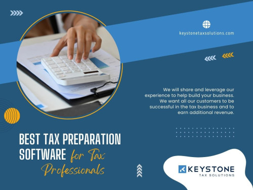 Manually entering data can be time-consuming and prone to errors as well as expensive in the long run. The best tax preparation software for tax professionals provides user-friendly interfaces for entering client information, streamlining the process, and reducing the risk of mistakes in data input. 

Our Official Website: https://keystonetaxsolutions.com/

Click Here For More Information: https://keystonetaxsolutions.com/professional-tax-software-for-tax-preparers/

Our Business Site: https://keystone-tax-solutions.business.site

Keystone Tax Solutions
Address: 8295 Tournament Dr ste 150, Memphis, TN 38125, United States
Telephone number: +18005045170
Email address: support@keystonesolutions.com

Find Us On Google Map: https://goo.gl/maps/K3V6CmYRAf4SFjAb6

Our Profile: https://gifyu.com/keystonetaxsolu

More Images:
https://tinyurl.com/ynvb5j6s
https://tinyurl.com/yoput3a2
https://tinyurl.com/musfctpk
https://tinyurl.com/yvozcycp