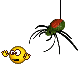 scary spider smiley emoticon