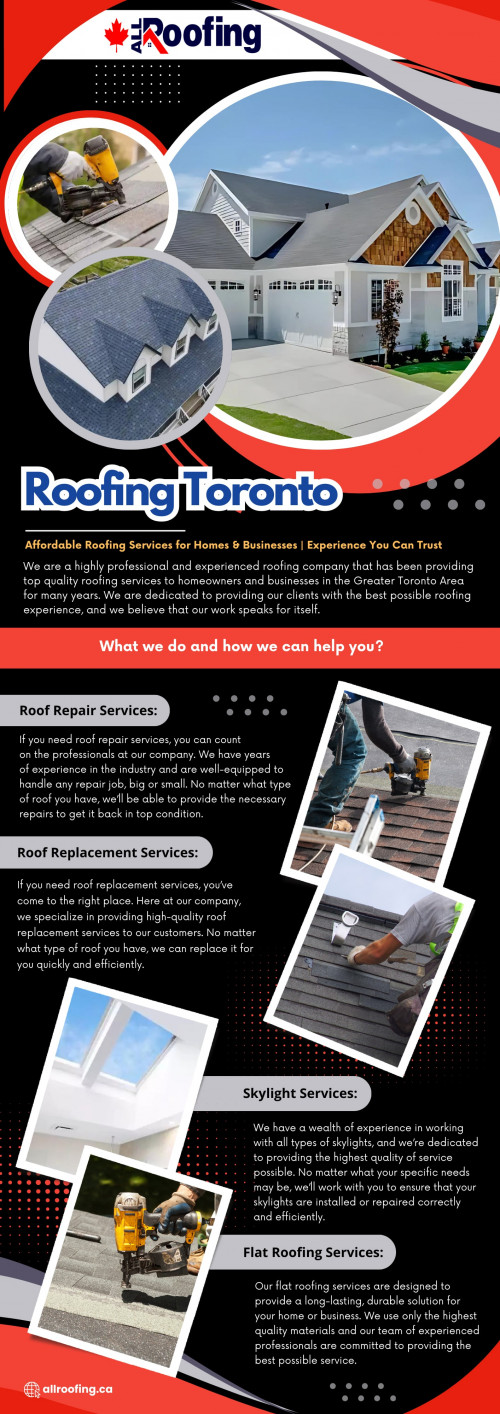 Clogged gutters can lead to water backing onto the roof, causing leaks and damage. 

Clearing debris from gutters is a simple task that can prevent a costly roof repair Toronto. Use a ladder and gloves to remove leaves, sticks, and other debris, ensuring water flows freely through the downspouts.

Official Website : https://allroofing.ca/

All Roofing Services & Skylights

ADDRESS: 19 Sabrina Dr, Etobicoke, ON M9R 2J4
CALL US : 647-560-2688
EMAIL US : nfo@allroofingtoronto.ca

Find Us On Google Map: https://maps.app.goo.gl/BE9e7RSgfzXbXYYv7