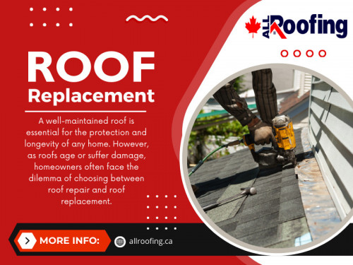 Roof repairs are ideal for addressing minor issues, such as small leaks, missing shingles, or localized damage caused by wind or fallen branches. If the damage is confined to a specific area and does not affect the roof's overall integrity, a repair can be a cost-effective solution. 

Official Website : https://allroofing.ca/

All Roofing Services & Skylights

ADDRESS: 19 Sabrina Dr, Etobicoke, ON M9R 2J4
CALL US : 647-560-2688
EMAIL US : nfo@allroofingtoronto.ca

Find Us On Google Map: https://maps.app.goo.gl/BE9e7RSgfzXbXYYv7

Our Profile: https://gifyu.com/allroofingca

See More:

https://is.gd/mZmqfR
https://is.gd/LhFg6N
https://is.gd/jidInG
https://is.gd/J2Vl3E