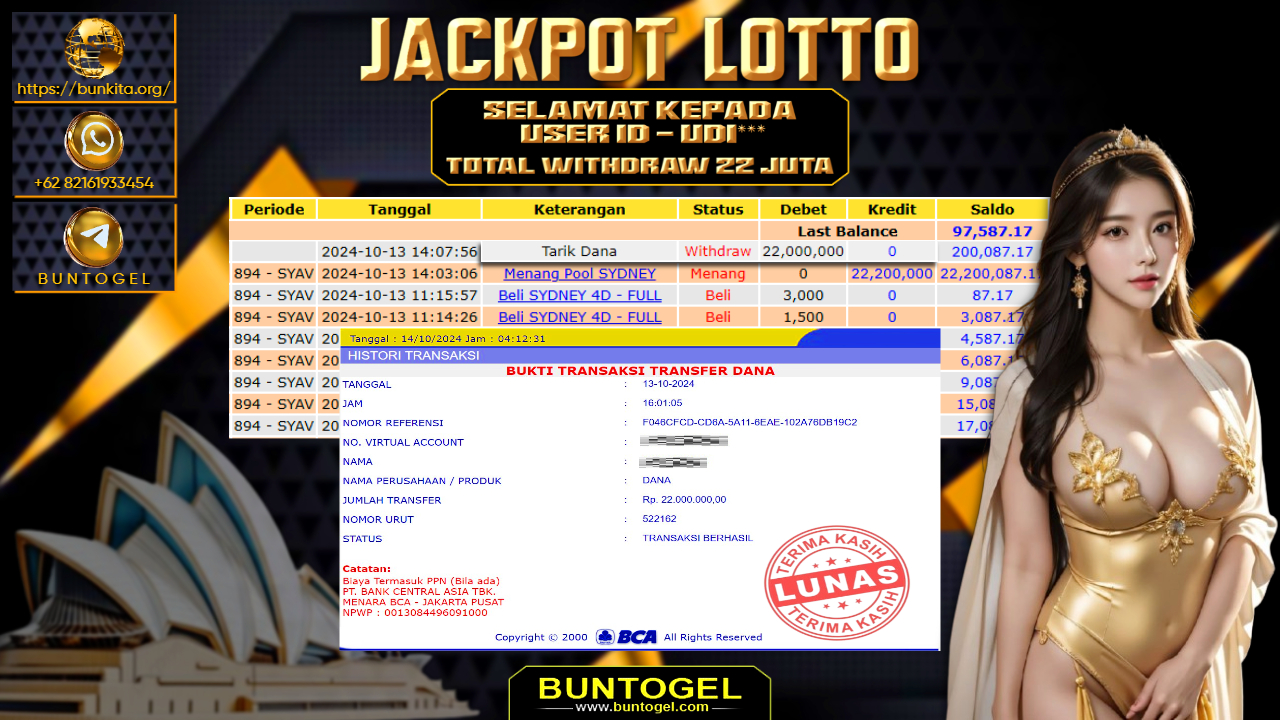 BUKTI BAYAR BUNTOGEL