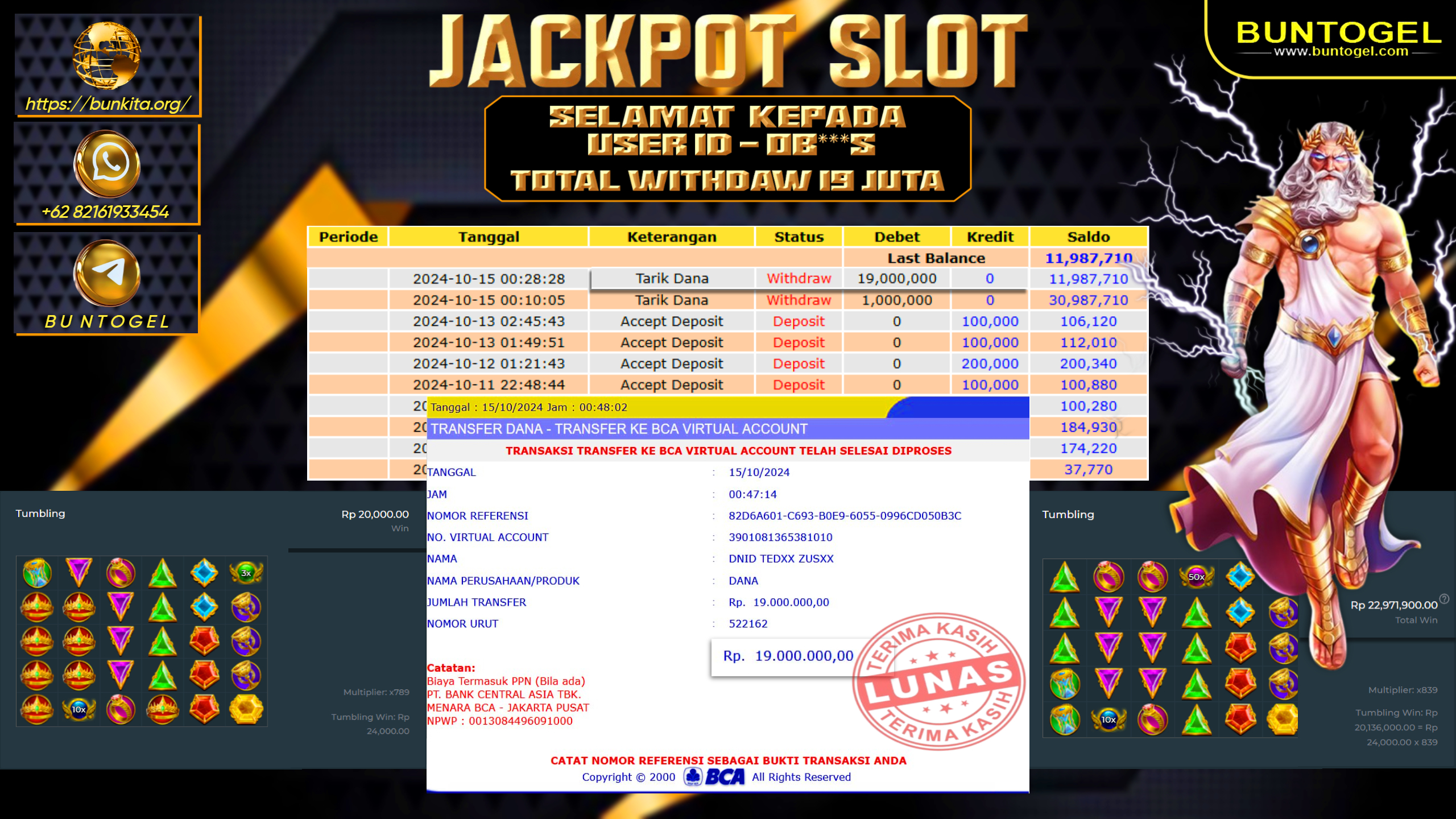BUKTI BAYAR BUNTOGEL