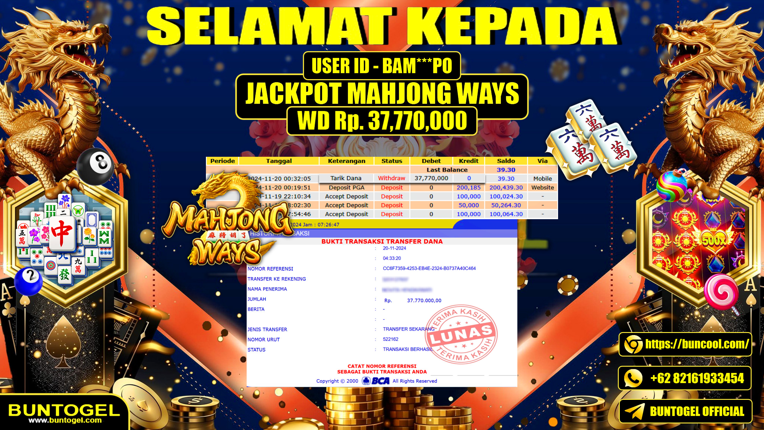 BUKTI BAYAR BUNTOGEL