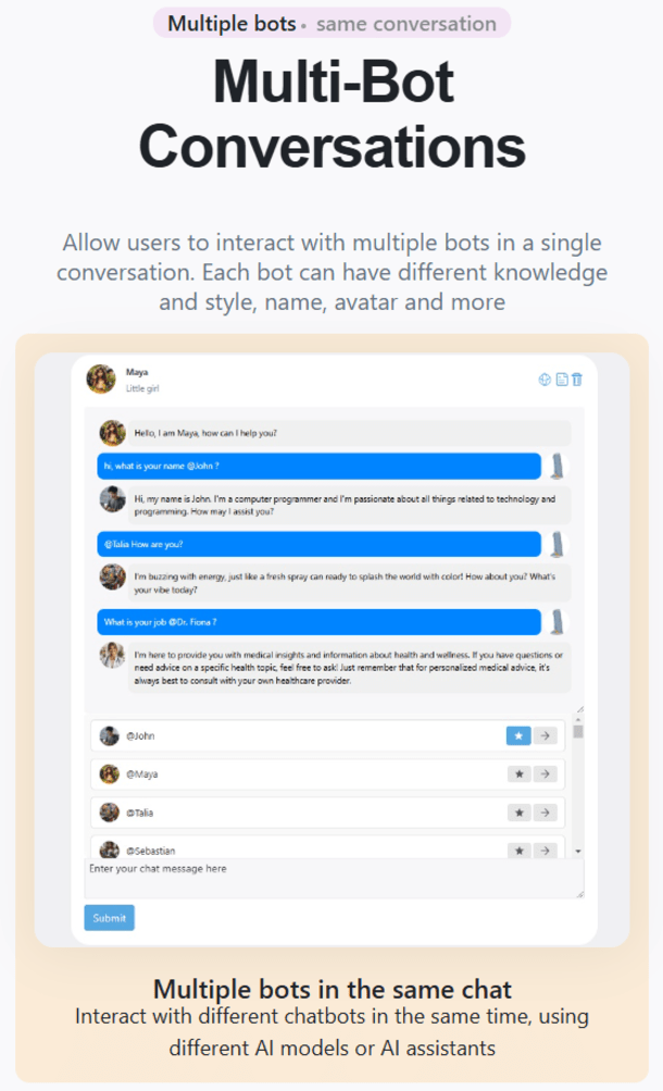 Multi-bot conversations