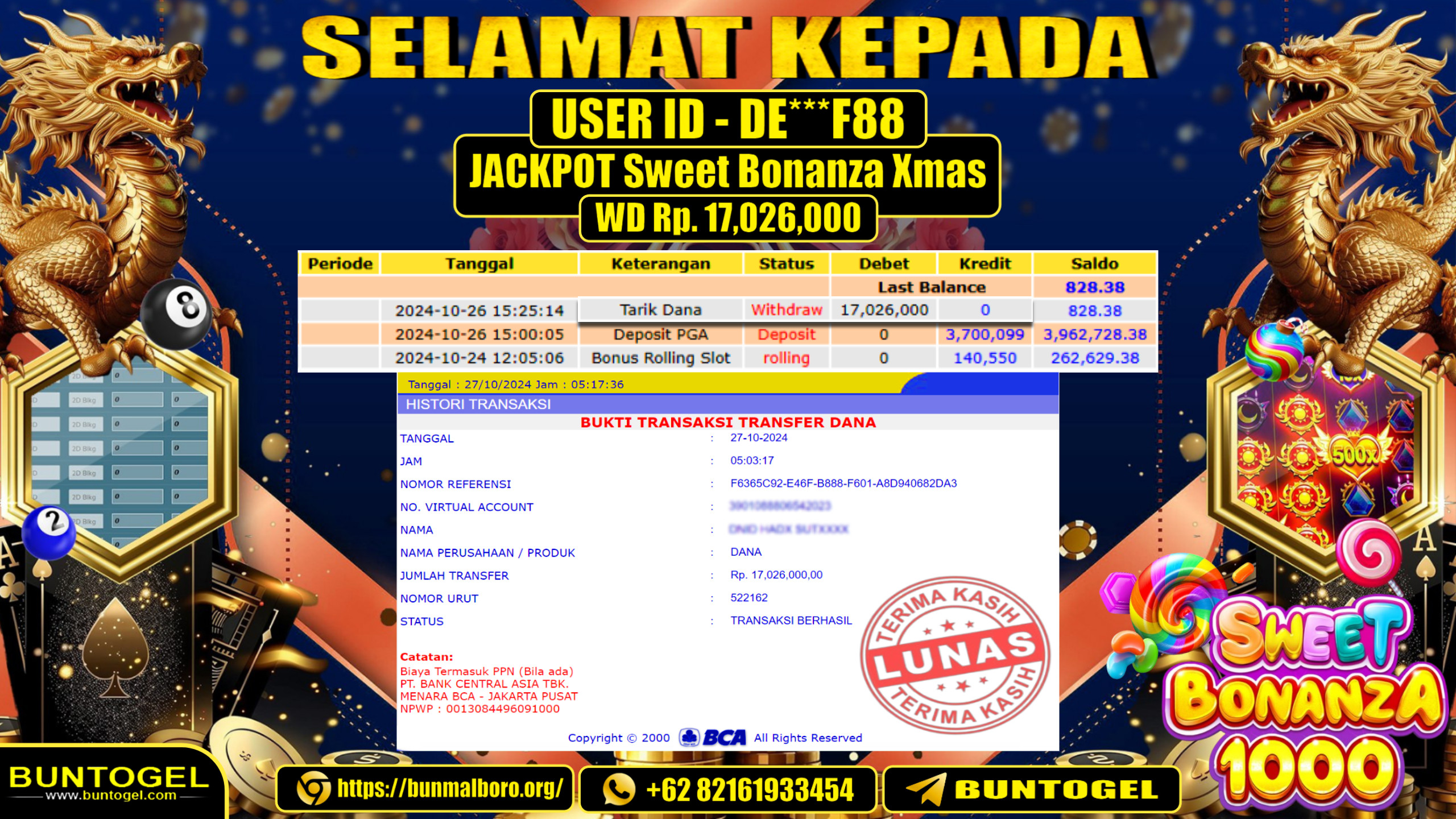 BUKTI BAYAR BUNTOGEL