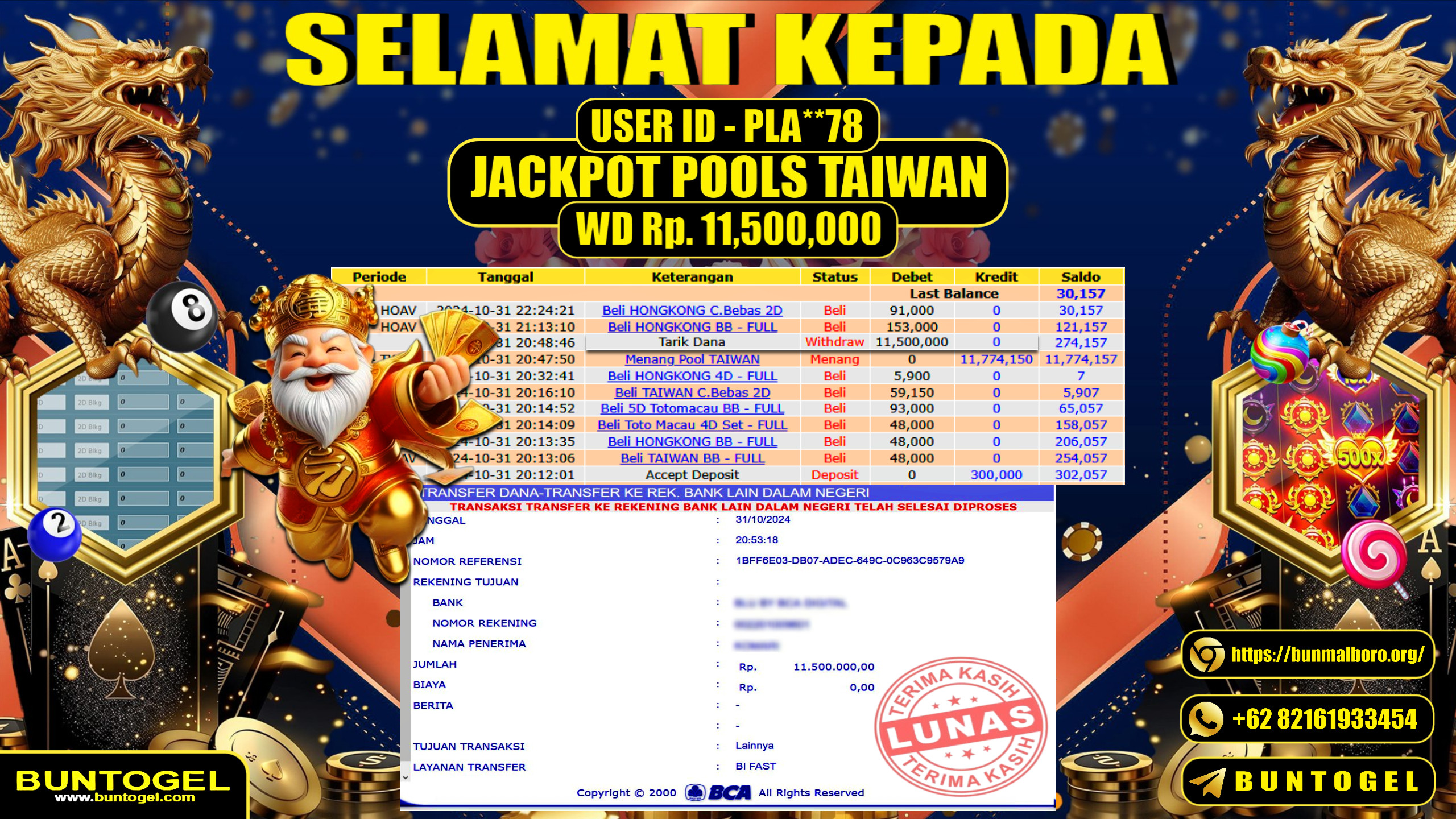 BUKTI BAYAR BUNTOGEL