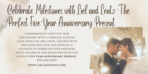 Commemorate your five-year anniversary with a timeless, elegant piece from Liel and Lentz. Crafted with precision and love, our jewelry is designed to symbolize your enduring bond. Celebrate this milestone with our perfect five year anniversary present. Explore now!

https://www.lielandlentz.com