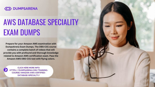 The AWS Database Specialty Exam Dumps from DumpsArena provide an excellent tool for rapid review. You can use these dumps to quickly test your knowledge, review key concepts, and identify any weak areas that need more attention.UPTO 70 % DISCOUNT For Limited Time >>>>> https://dumpsarena.com/training-course/amazon-aws-certified-database-specialty/