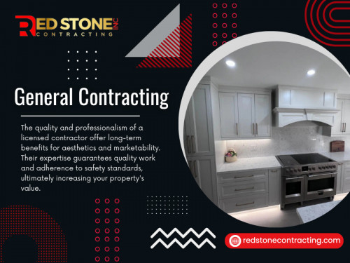 Meet with the contractor to discuss the scope of the general contracting project, your goals, and your budget. Expect the contractor to ask detailed questions about your business operations and the project's specific needs. 

Official Website: https://redstonecontracting.com

Contact: Home Renovation Contractors By Red Stone Contracting
Address: 1040 Speers Rd, Oakville, ON L6L 2X4, Canada
Phone: +1 905-901-1006

Find Us On Google Map: https://maps.app.goo.gl/kb5UoNkzTXieMSNX9

Our Profile: https://gifyu.com/homeaddition
More Images: https://tinyurl.com/29xhxahv
https://tinyurl.com/29rvdpbw
https://tinyurl.com/28n7ftoa
https://tinyurl.com/2xn4urbl