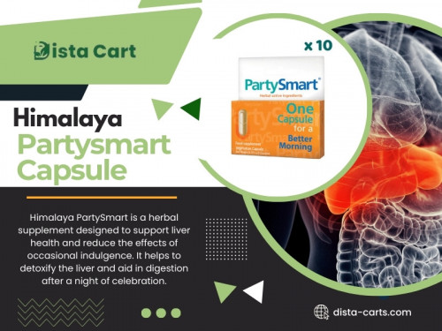 Hangovers can be a frustrating after-effect of a night out, but Himalaya PartySmart Capsule offers an effective way to reduce hangover symptoms. Known for their herbal formulation and ease of use, these capsules are becoming increasingly popular. Let's explore the key benefits of Himalaya PartySmart and why it is an excellent option for anyone looking to minimize hangovers. 

Official Website: https://dista-carts.com/

Address: 43 Epsom Road, Leicester, LE4 5DB, United Kingdom
Phone: +447482012299

Our Profile: https://gifyu.com/distacarts

More Photos: 

https://v.gd/nGpYrQ
https://v.gd/y4Me22
https://v.gd/5AiQhe
https://v.gd/LcWCfn