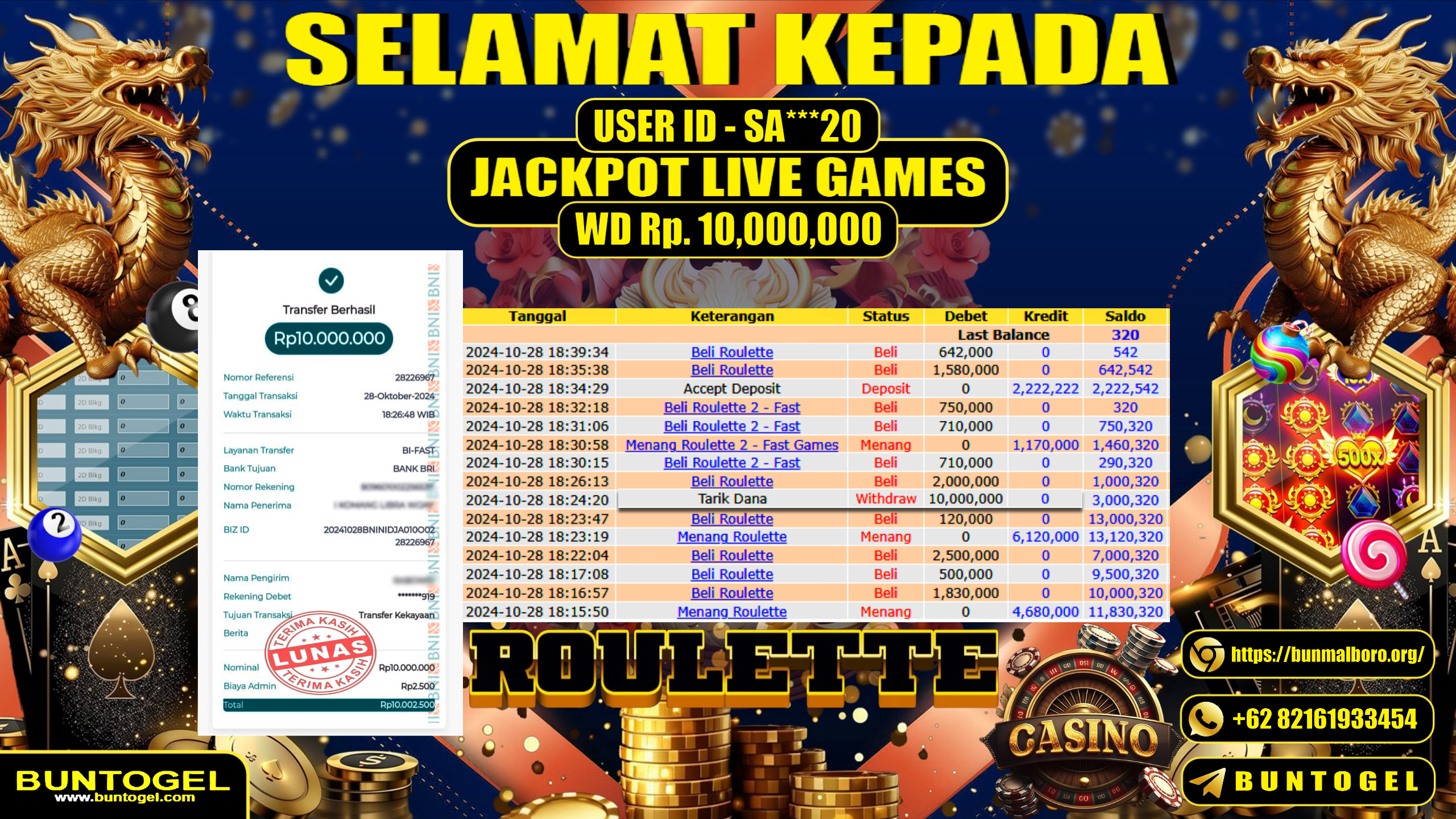 BUKTI BAYAR BUNTOGEL