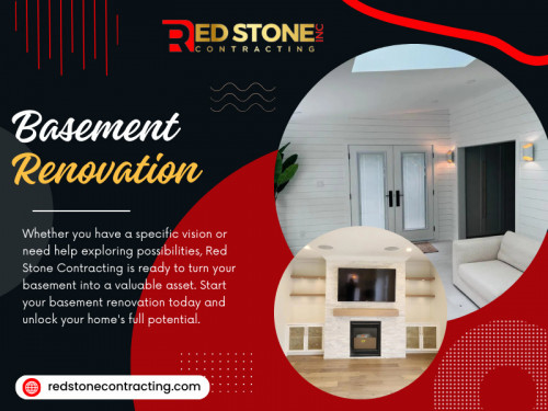 A basement is often the most underutilized space in a home. However, with basement renovation, this space can be transformed into something extraordinary—a space that adds both function and value to your home.

Official Website: https://redstonecontracting.com

Contact: Home Renovation Contractors By Red Stone Contracting
Address: 1040 Speers Rd, Oakville, ON L6L 2X4, Canada
Phone: +1 905-901-1006

Find Us On Google Map: https://maps.app.goo.gl/kb5UoNkzTXieMSNX9

Our Profile: https://gifyu.com/homeaddition
More Images: https://v.gd/yelvWV
https://v.gd/5Ens4L
https://v.gd/TWIWji
https://v.gd/8Qg5dL