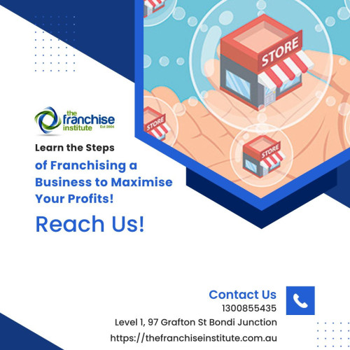 Once franchising a business model, it lets individuals generate more revenues. Book an appointment with The Franchise Institute team to learn the steps & make sure of achieving your business goals. Visit https://thefranchiseinstitute.com.au/ for details or contact us at 1300 855 435 right away!