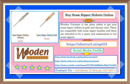 These are compatible with seam ripper handles and these are intended to be a spare and replacement to our seam rippers.
https://www.woodenconcepts.com/product-category/seam-ripper-stiletto/