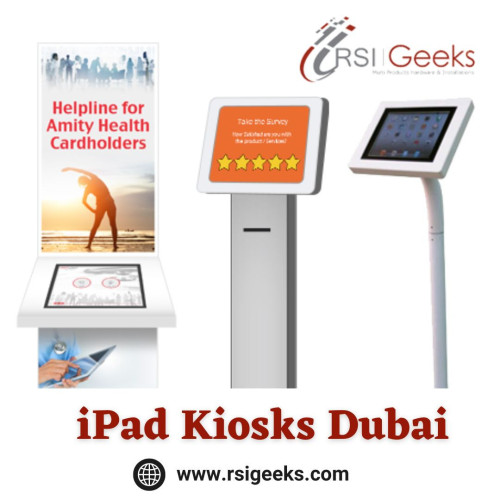 iPad kiosks provide a valuable addition to your showrooms, exhibitions, shopping malls, hotels and tourist destinations. Contact Us at +971 (0)6 524 

8146https://www.rsigeeks.com/ipad-kiosks-dubai-uae.php