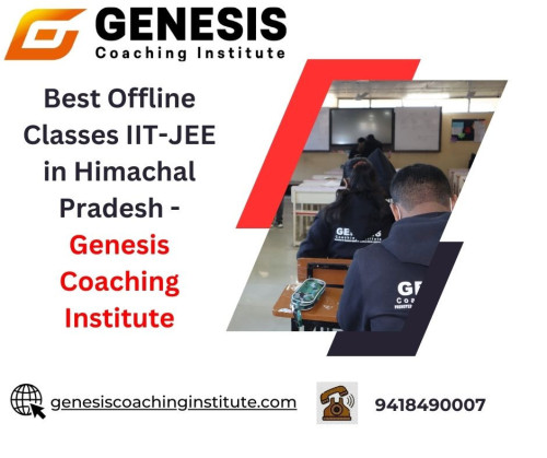 Genesis Coaching Institute in Himachal Pradesh is known for providing the best offline classes for IIT-JEE preparation. With a team of highly experienced faculty members and a comprehensive curriculum, Genesis Coaching Institute offers top-notch coaching to help students excel in their exams. The institute focuses on conceptual understanding, problem-solving skills, and regular assessments to track students' progress. The offline classes provide a conducive learning environment and personalized attention to students, ensuring their success in the IIT-JEE examination. Genesis Coaching Institute is a preferred choice for IIT-JEE aspirants in Himachal Pradesh.