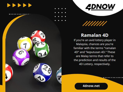 Once the numbers are chosen, they can be submitted for the draw. The winning numbers are then determined through a random prediction (ramalan 4d), and players with matching numbers can claim prizes. 

Official Website: https://4dnow.net/

Our Profile: https://gifyu.com/now4d

More Images:
https://rcut.in/MrXqgClt
https://tinyurl.com/2d5smjd7
https://rcut.in/MVgkPkrk
https://rcut.in/xiQnOjrP