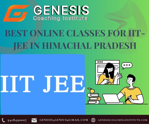 Genesis Coaching Institute is one of the best online classes for IIT-JEE preparation in Himachal Pradesh. With their exceptional teaching methodology and experienced faculty, they provide comprehensive study materials and conduct regular mock tests to assess students' progress. Their online platform enables students from Himachal Pradesh to access high-quality education and prepare for the IIT-JEE exam from the comfort of their homes. Genesis Coaching Institute ensures that students receive personalized attention and guidance, helping them achieve their goals successfully.