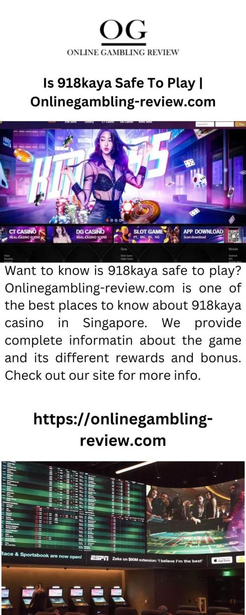 Want to know is 918kaya safe to play? Onlinegambling-review.com is one of the best places to know about 918kaya casino in Singapore. We provide complete informatin about the game and its different rewards and bonus. Check out our site for more info.


https://onlinegambling-review.com/918kaya/