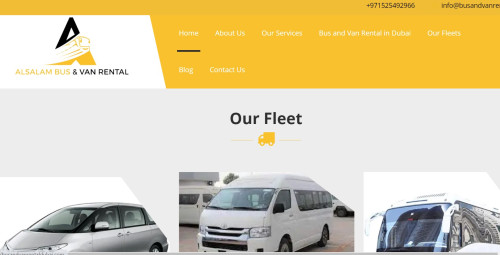 What We Do Since we started operating as a family-owned bus rental company 15 years ago, we have served thousands of local customers.
https://busandvanrentaldubai.com/