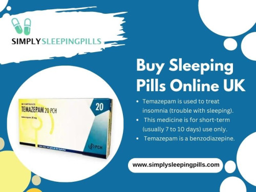 When you buy sleeping pills online UK, it is essential to prioritize quality and authenticity. Look for reputable online pharmacies that follow strict regulations and adhere to international quality standards. Doing so lets you know that the sleeping pills you purchase are safe and effective.

Official Website : https://www.simplysleepingpills.com

My Profile : https://gifyu.com/simplysleeping

More Images :
https://tinyurl.com/y2wtx7c9
https://tinyurl.com/ycyzp8ty
https://tinyurl.com/mr8cs225
https://tinyurl.com/5n88kfbm