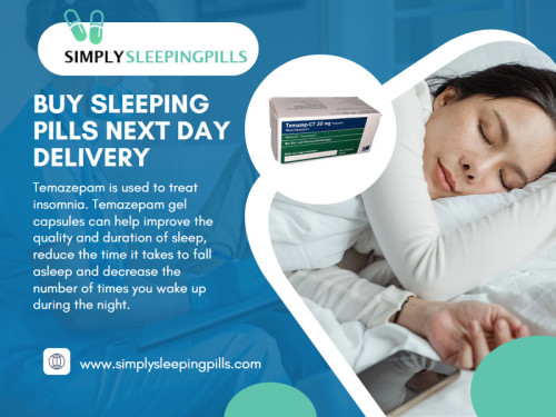 At Simply Sleeping Pills we understand the importance of a good night's sleep and aim to provide a solution that ensures you wake up refreshed and revitalized.With our convenient online platform, you can buy sleeping pills next day delivery, ending your sleepless nights.

Official Website : https://www.simplysleepingpills.com

My Profile : https://gifyu.com/simplysleeping

More Images :
https://tinyurl.com/y2wtx7c9
https://tinyurl.com/ycyzp8ty
https://tinyurl.com/mr8cs225
https://tinyurl.com/33cf8pf4