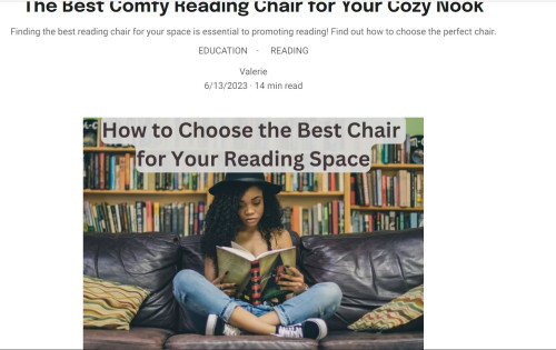 The type of material your reading chair is made of can also affect its comfort. Foam cushions are good but make sure they are made of high density foam.

https://thewearyeducator.com/the-best-comfy-reading-chair-for-your-cozy-nook