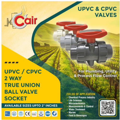 Discover our UPVC 2 way true union ball valve features, advantages & benefits. Our UPVC 2 way true union ball valve is made from high-quality materials and reliability for all your industrial applications. Buy now for excellent performance!