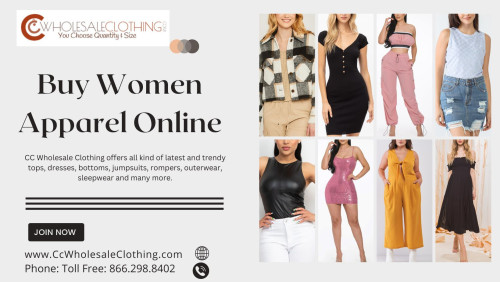 For more information simply visit at: https://cplusplus.com/user/ccwholesaleclothing/