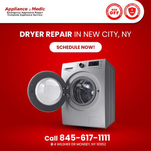 Book now - https://appliance-medic.com/dryer-repair-services/ 

Our team comprises highly skilled and certified technicians with in-depth knowledge of a wide range of dryer makes and models, including popular brands like Whirlpool, Maytag, Samsung, LG, and more. They're well-equipped to diagnose and repair a variety of dryer issues swiftly and effectively.