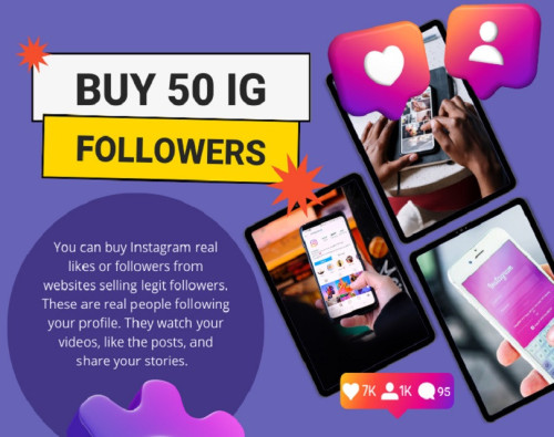 Increasing brand visibility, boosting engagement and reach, kick starting your credibility, streamlining your growth strategy, and attracting potential collaborators are just a few of the benefits that buying followers can offer.

Official Website: https://www.outlookindia.com/outlook-spotlight/5-best-sites-to-buy-50-instagram-followers-real-active-and-instant--news-308419

Our Profile: https://gifyu.com/outlookindia

More Images:
https://gifyu.com/image/SgXol
https://gifyu.com/image/SgXod
https://gifyu.com/image/SgXo7
https://gifyu.com/image/SgXoI