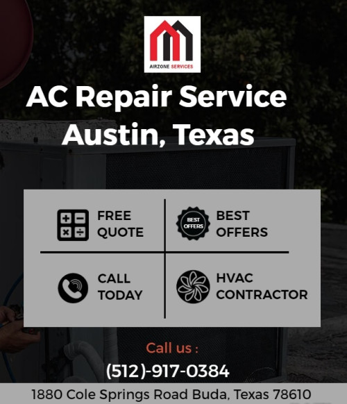 Airzone Services know Texas summers can be brutal. We strive to ensure that your AC system is operating at its highest peak of efficiency. We provide the highest quality AC Repair Service in Austin Texas at an affordable price. Call us now for quick & reliable service. Call us at (512) 917-0384 or visit at https://www.airzoneservices.com/.