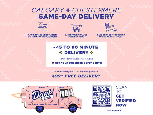 Situated in Calgary and other locations, our Calgary weed delivery service has earned a reputation for consistently delivering high-grade cannabis products that cater to the needs of diverse customers.

Official Website:  https://dank.ca/

For more info Click here: https://dank.ca/dispensary/calgary/ogden-riverbend

Google Business Site: https://dank-cannabis-dispensary-ogden-calgary.business.site

Dank Cannabis Weed Dispensary Ogden
Address: 1603 62 Ave SE #2, Calgary, AB T2C 2C5, Canada
Contact Number: +15874300922

Find Us On Google Map: https://g.page/r/CRjV1qp0W_BJEBM

Our Profile: https://gifyu.com/dankogden
More Images: http://tinyurl.com/2cz5g2od
http://tinyurl.com/2yog683x
http://tinyurl.com/274rb5dn
http://tinyurl.com/2c4epsat