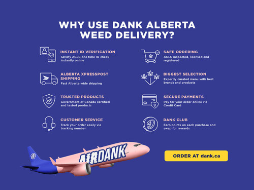 Some dispensaries offer online ordering and Alberta weed delivery services, making your experience even more convenient. You can visit our store or order online and avail of our Alberta weed delivery service. With our extensive selection of strains and products, you can trust that your cannabis needs will be met with the utmost care and professionalism.

Official Website:  https://dank.ca/

For more info Click here: https://dank.ca/dispensary/calgary/ogden-riverbend

Google Business Site: https://dank-cannabis-dispensary-ogden-calgary.business.site

Dank Cannabis Weed Dispensary Ogden
Address: 1603 62 Ave SE #2, Calgary, AB T2C 2C5, Canada
Contact Number: +15874300922

Find Us On Google Map: https://g.page/r/CRjV1qp0W_BJEBM

Our Profile: https://gifyu.com/dankogden
More Images: http://tinyurl.com/26acunjm
http://tinyurl.com/2yog683x
http://tinyurl.com/274rb5dn
http://tinyurl.com/2c4epsat