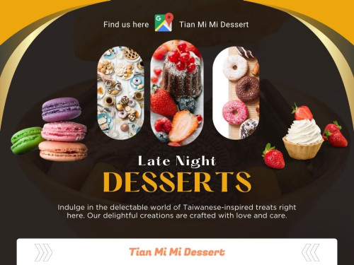 After a long day of work, chores, and responsibilities, indulging in a late night desserts Singapore can feel like a well-deserved reward.

Tian Mi Mi Dessert 甜咪咪甜品店
Address: 824 Tampines Street 81, #01-38, Singapore 520824
Phone : +6590907007

Find Us On Google Map: https://goo.gl/maps/Eht3NzS9v8fp4d9fA

Google Business Site: https://tian-mi-mi-dessert.business.site

Our Profile: https://gifyu.com/tianmimidessert

More Photos:

https://tinyurl.com/2arut2h7
https://tinyurl.com/2bt7l4zx
https://tinyurl.com/2b8lj9uo
https://tinyurl.com/23zszlbn