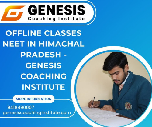 Genesis Coaching Institute in Himachal Pradesh offers offline NEET classes. With a focus on medical entrance exam preparation, the institute provides comprehensive coaching to students aspiring to pursue a career in medicine. The offline classes allow students to receive personalized attention from experienced faculty members. Genesis Coaching Institute is equipped with state-of-the-art facilities and a conducive learning environment to enhance students' learning experience. The institute's curriculum is designed to cover all the essential topics and provide extensive practice through regular assessments and mock tests. Joining Genesis Coaching Institute can be a stepping stone towards achieving success in the NEET examination.